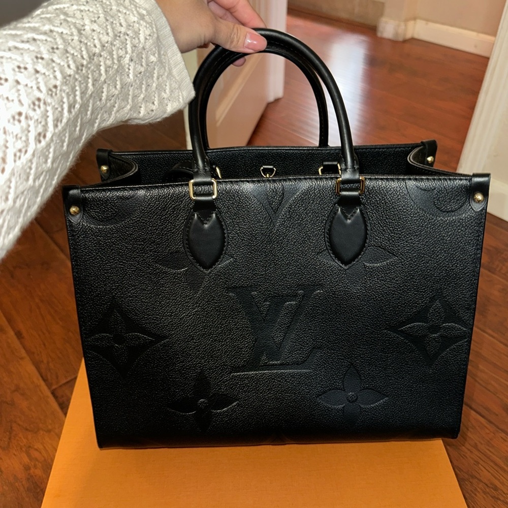 Louis Vuitton Black Embossed Tote